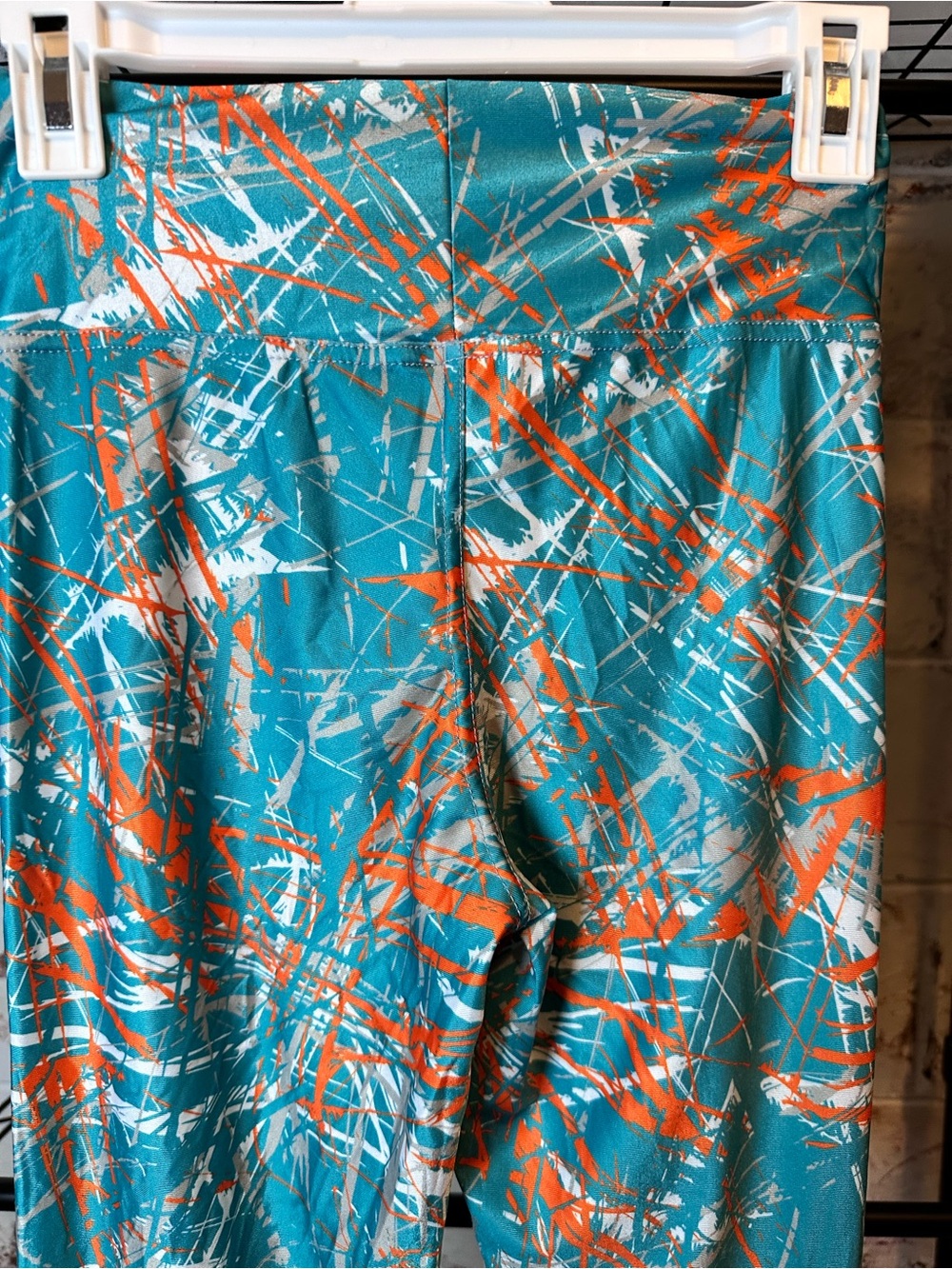 NFL Teal Orange Splash Women's Jeggings - Picture 7 of 7